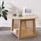 Hello Honey® 26" Bohemian Wood Coffee Table with Woven Cane Sides